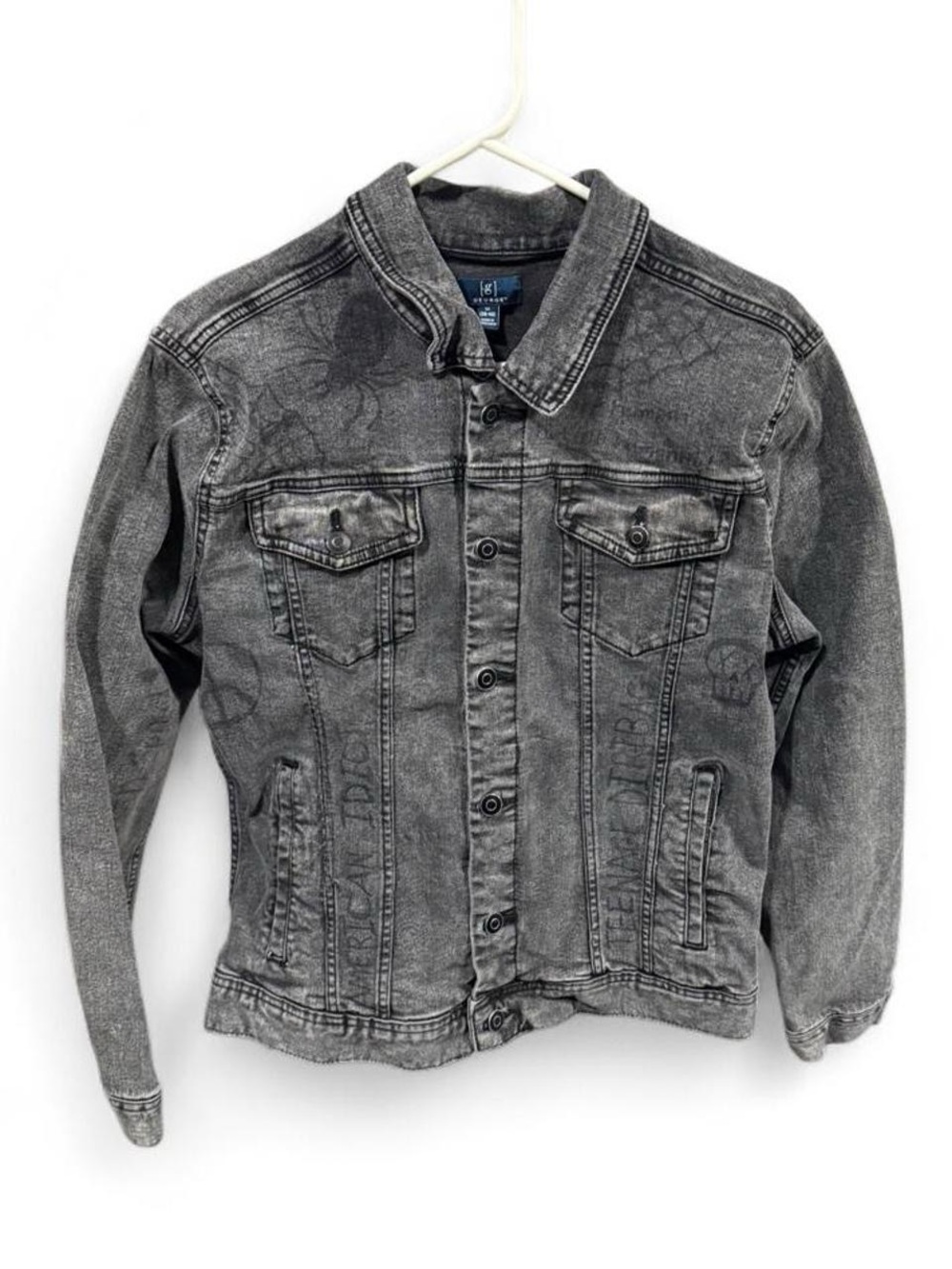 Grunge Grey George Denim Jacket